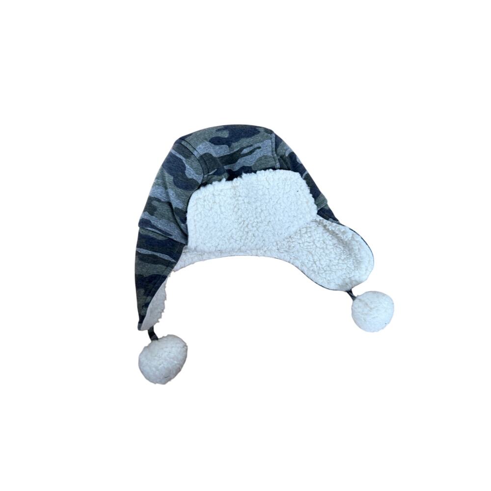 Mud‎ Pie camo print Sherpa hat
